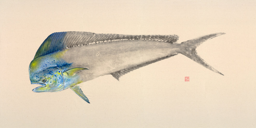 Blue Mahi Print