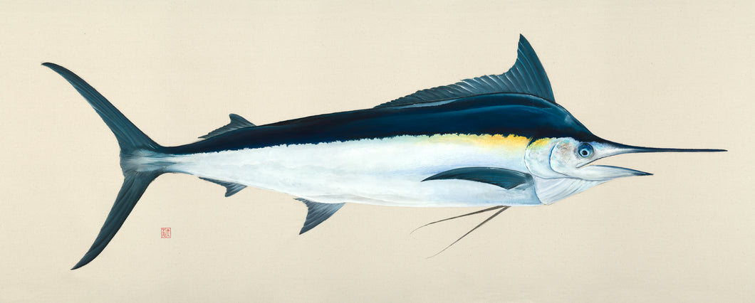 black marlin, marlin, sports fishing, fishing, fish art, coastal art, beach theme, gyotaku, gifts for dad, fathers day, gifts for men, gifts for fishermen, fisherman, fish