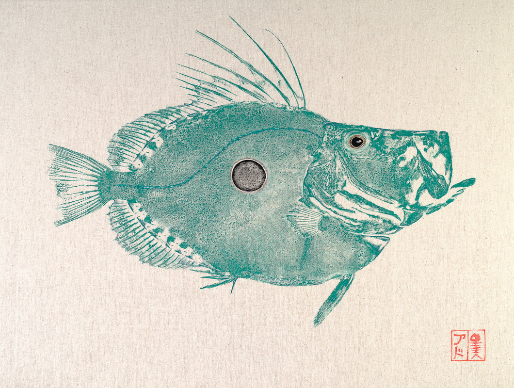 John Dory Reproduction of original Gyotaku by Salty Bones, fisherman gift, fish art, gift for Dad, fish lovers, coastal style, fish painting, John Dory, fishing, fish art, coastal art, beach theme, gyotaku, gifts for dad, fathers day, gifts for men, gifts for fishermen, fisherman, fish